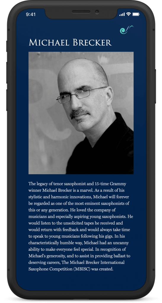 michael brecker mobile brooklyn web design bushwick design