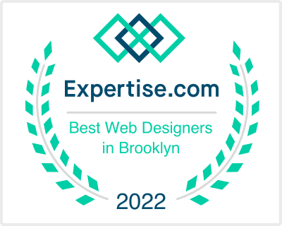 Expertise.com's badge for Bushwick Design. Best Web Designers in Brooklyn.